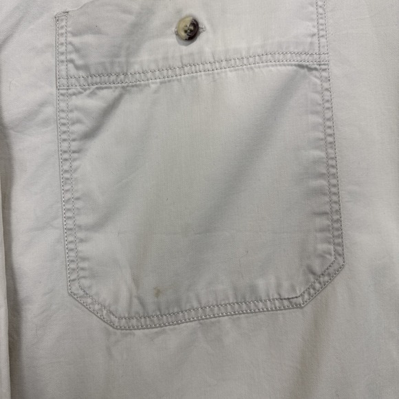 Vintage LEE Western Wear‎ Long Sleeve Button Shirt Men's Large Tan Beige Dress - Picture 5 of 8